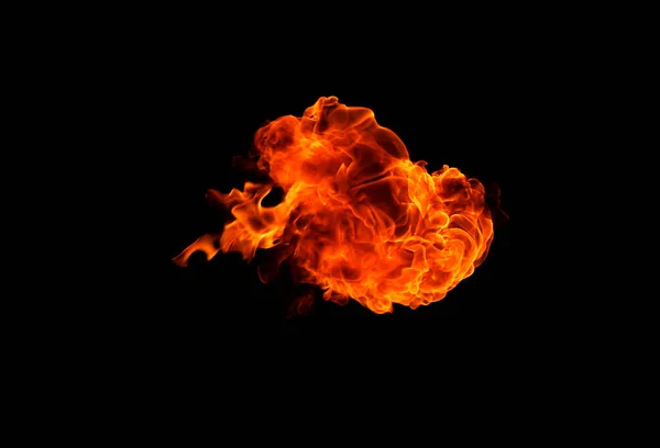 Fire Flames Black Background — Stock Photo, Image