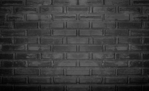 Black Brick Wall Background — Stock Photo, Image