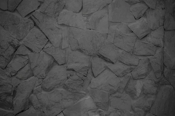 Black Stone Wall Background — Stock Photo, Image