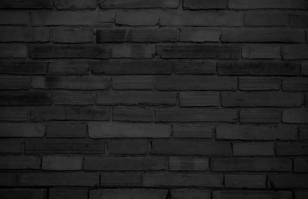 Black Brick Wall Background — Stock Photo, Image