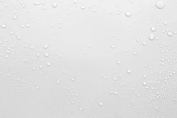 Gotas Agua Sobre Fondo Gris —  Fotos de Stock