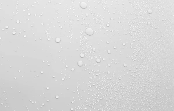 Капли Воды Сером Фоне — стоковое фото