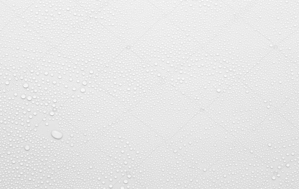 water drop on white surface as background