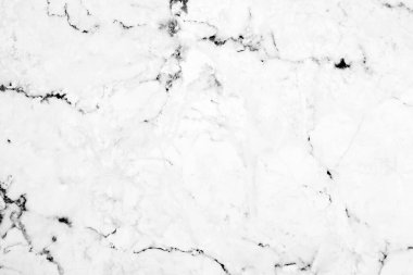 Arkaplan veya tasarım sanatı için doğal desenli beyaz mermer dokusu.
