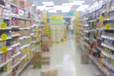 Bulanık alışveriş merkezi arka planı - Görüntü