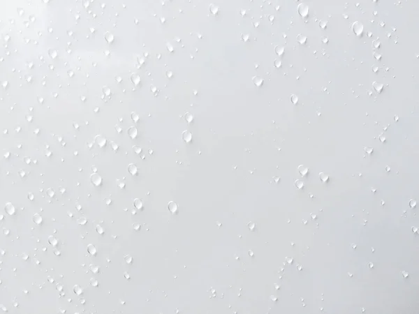 Gotas Água Fundo Branco — Fotografia de Stock
