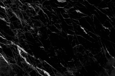 Arkaplan için siyah mermer doğal desen, soyut siyah ve beyaz