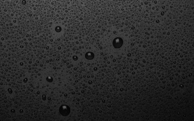 Siyah arkaplanda su damlacıkları