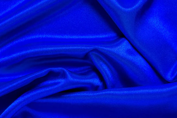 Arka Plan Olarak Güzel Mavi Kumaş — Stok fotoğraf