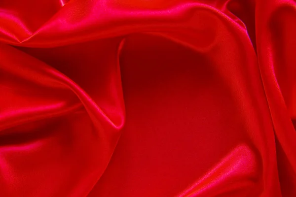 Red Cloth Waves Background Texture — Stock Photo, Image