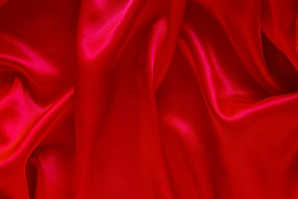 Red Cloth Waves Background Texture — Stock Photo, Image