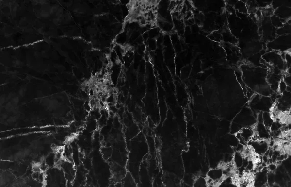 Zwart Marmer Natuurlijk Patroon Voor Achtergrond Abstract Zwart Wit — Stockfoto