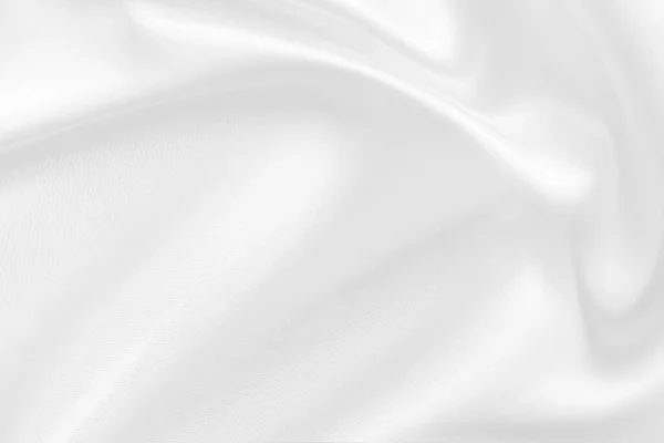 Белый Фон Ткани Абстрактный Мягкими Волнами — стоковое фото