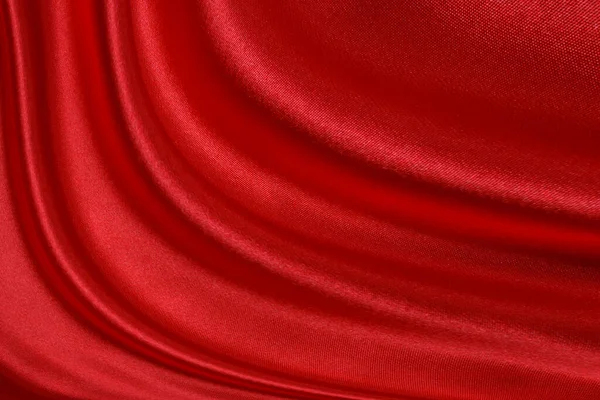 Vermelho Pano Ondas Fundo Textura — Fotografia de Stock