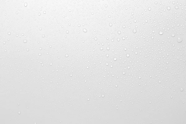 Concetto Gocce Acqua Uno Sfondo Bianco — Foto Stock