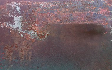 Eski metal demir paslı arka plan ve doku