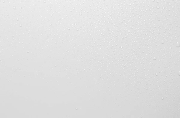 Концепция Капель Дождя Падающих Сером Фоне Абстрактная Влажная Белая Поверхность — стоковое фото