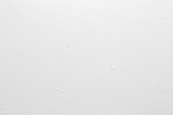 Gotas Água Fundo Branco Vista Superior — Fotografia de Stock