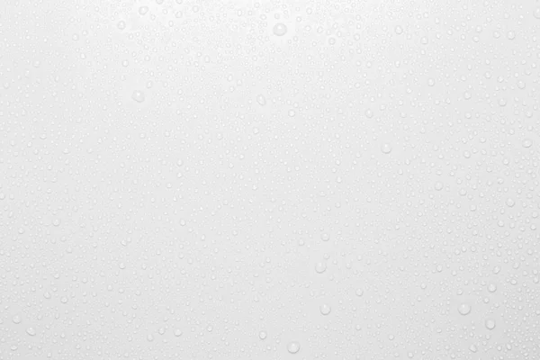 Σταγόνες Νερού Λευκό Φόντο Πάνω Όψη — Φωτογραφία Αρχείου