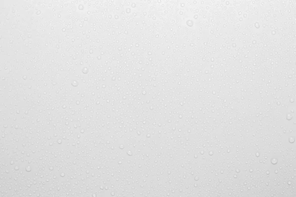 Σταγόνες Νερού Λευκό Φόντο Πάνω Όψη — Φωτογραφία Αρχείου