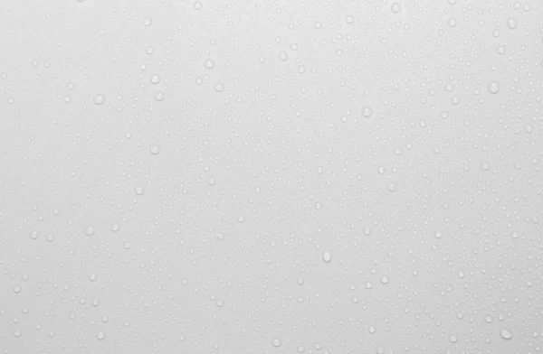 Concepto Gotas Lluvia Cayendo Sobre Fondo Gris Abstracto Superficie Blanca Fotos de stock