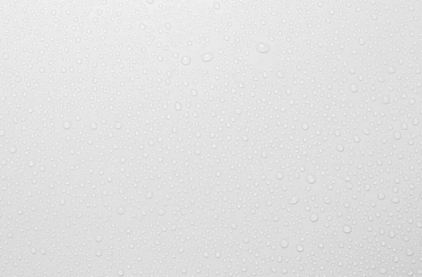 Concepto Gotas Lluvia Cayendo Sobre Fondo Gris Abstracto Superficie Blanca Imagen de archivo