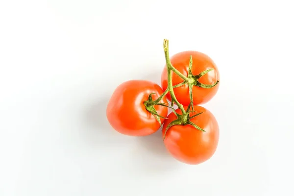 Vegetables Red Tomatoes White Background — Stock Photo, Image