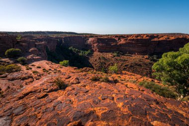 Kings Canyon 'un panoramik manzarası, Orta Avustralya, Kuzey Toprakları, Avustralya