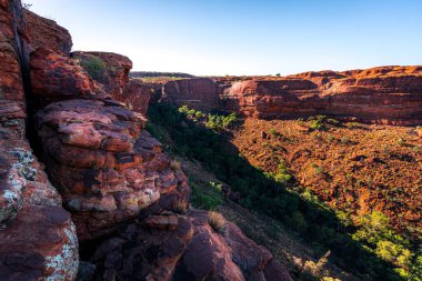 Kings Canyon 'un panoramik manzarası, Orta Avustralya, Kuzey Toprakları, Avustralya