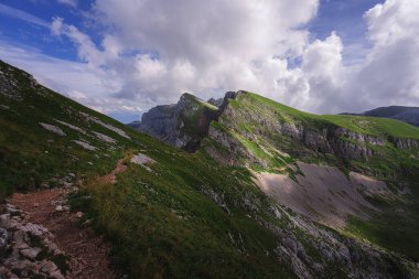Avusturya 'daki Achensee Gölü manzarası.