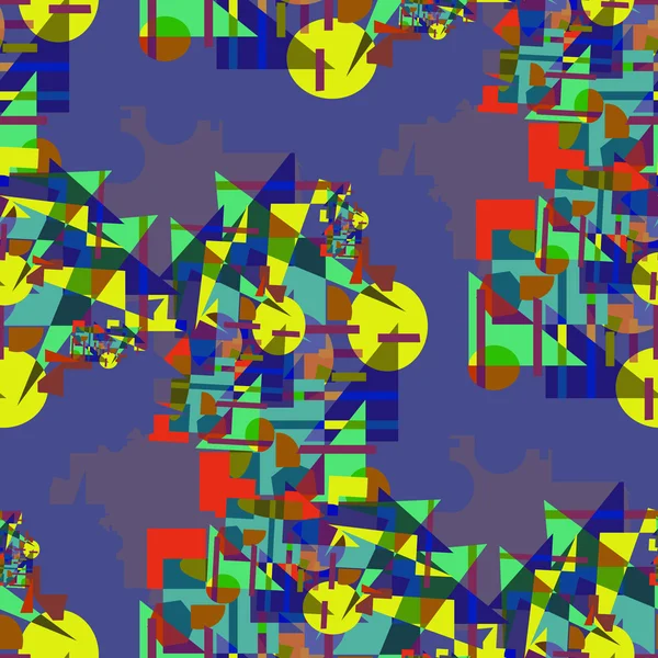 Geometriska färgglada sömlös bakgrund. — Stock vektor