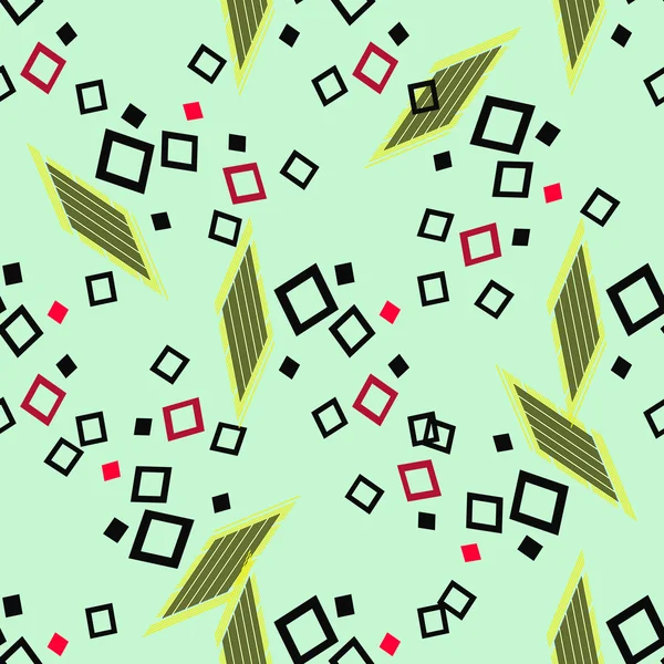 Fondo verde abstracto con formas. Sin costuras . — Archivo Imágenes Vectoriales