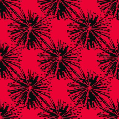 Siyah ve kırmızı seamless modeli Özet. Seamles.