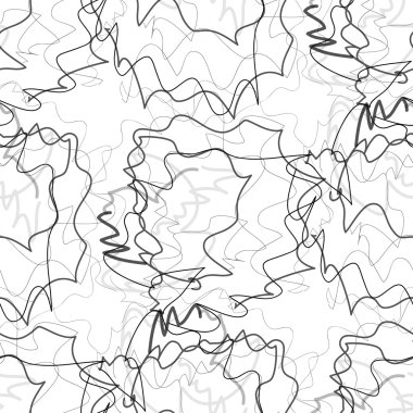 Siyah beyaz bir arka plan üzerinde dağınık çizimler. Sorunsuz.