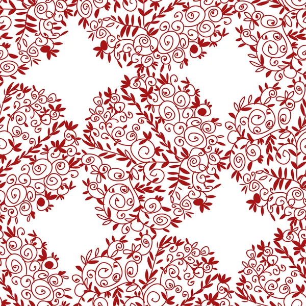 Motifs rouges dans le style national sur un fond blanc. . — Image vectorielle