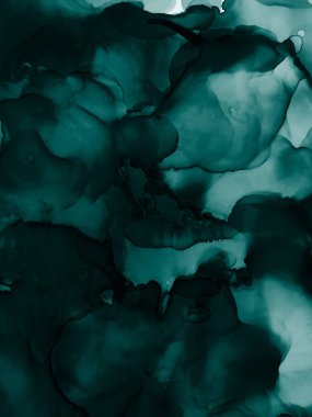Blue Abstract. Emerald. Sapphirine, Tidewater Green Gold Stains. Sea water Puddle. Water Sputter. Aquamarine Pigment. Alcohol Ink Pigment. Alcohol Background. clipart