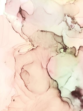 Yelkenli şampanyasını hazırla. Kartlar için arka plan. Gökyüzü bulutları. Kontrast Ink Görüntü. Şampanya, Boşanma, Serbest El. Alkol Mürekkep lekeleri. Beyaz Arkaplan.