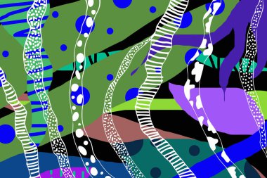 Botanik geçmişini şekillendir. Siluet Egzotik. Nokta Duvar Kağıdı. Taze Yaratıcı Doodle. Şık bir bayrak. Soyut Çimen Çizimi. Çağdaş Biçim.