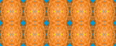 Geometrik desen. Tone 'u yansıtıyor. Pergament Tekstil. Japon baskısı. Güzel Aquarelle bulanıklığı. Leylak, Turuncu ve Altın Hasat. Sarı.