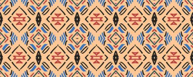 Boyalı parmak izi. Geçmişi yansıtıyor. Kirli kağıt. Tekstil. Aztek deseni. Güzel Gouache boyası. Violet, Burgundy ve orkide çiçeği. Yeşil.