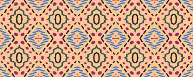 Geometrik resim. İz yansıtılıyor. Eski kağıt halı. Batik Tekstil. Lüks mürekkep boyası. Violet, Magenta ve orkide çiçeği. Yeşil.