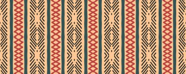 Geometrik desen. Tekrarlanan baskı. Eski usul Shabby boyası. Endonezya baskısı. Büyük suluboya çizilmiş. Mavi, Magenta ve Coloro. Sarı.