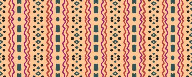 Geometrik duvar kağıdı. Sonsuz renk. Hippi Gringe baskısı. Afrika stili. Güzel mürekkep izi. Ultramarine, Crimson ve elektrik eflatunu. Kireç.