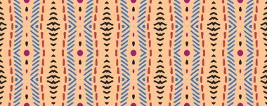 Geometrik desen. Tekrarlanan baskı. Pergament Dekoraton Tarzı. Boho tarzı. Güzel mürekkep lekesi. Indigo, Pembe ve Atlantik mavisi. Yeşil.