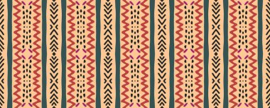 Edepsiz Sanat baskısı. Kusursuz bir iz. Papirüs Etnik Nakış. Endonezya baskısı. Havalı Gouache. Ultramarine, Rose ve Dark Springs. Yeşil.