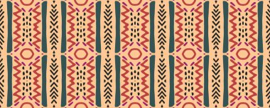 Geometrik baskı. Kusursuz Tone. Eski tekstil baskısı. Damask izi. Muhteşem Kova boyası. Leylak, Kırmızı ve Koloro. Sarı.