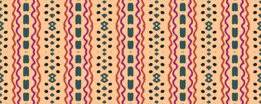 Geometrik duvar kağıdı. İz yansıtılıyor. Grunge Tarzı Sonsuz Süs. Boho tarzı. Güzel mürekkep lekesi. Azure, Crimson ve Coloro. Sarı.