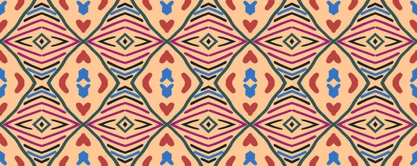 Geometrisches Bild Nahtloser Druck Schmutziger Papierteppich Batik Textil Schöne Gouache — Stockfoto