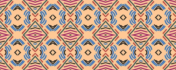 Geometrischer Druck Wiederholter Hintergrund Shabby Farbe Teppich Buntes Bild Luxus — Stockfoto