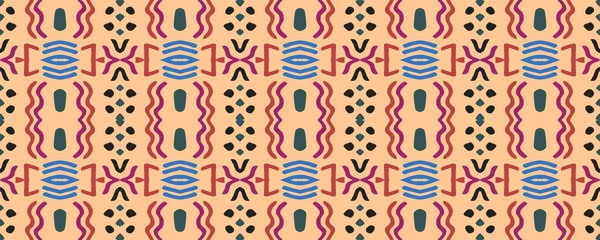 Tie Dye Print Seamless Wallpaper Pergament Ornamental Print Boho Style — Stock Photo, Image